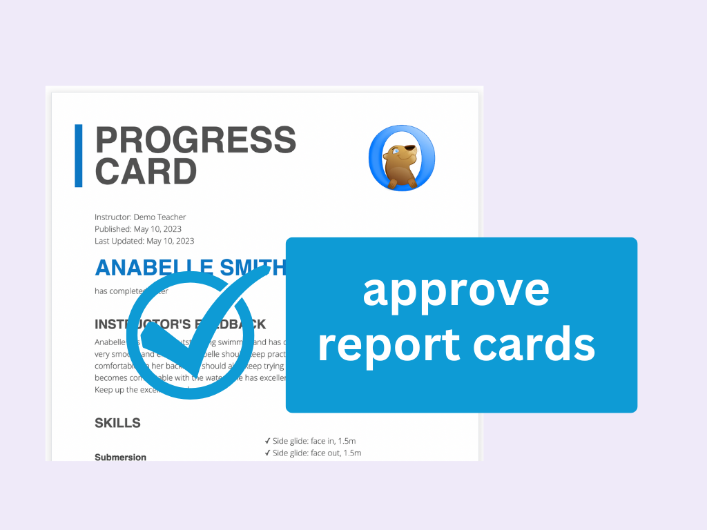 How do supervisors approve report cards?